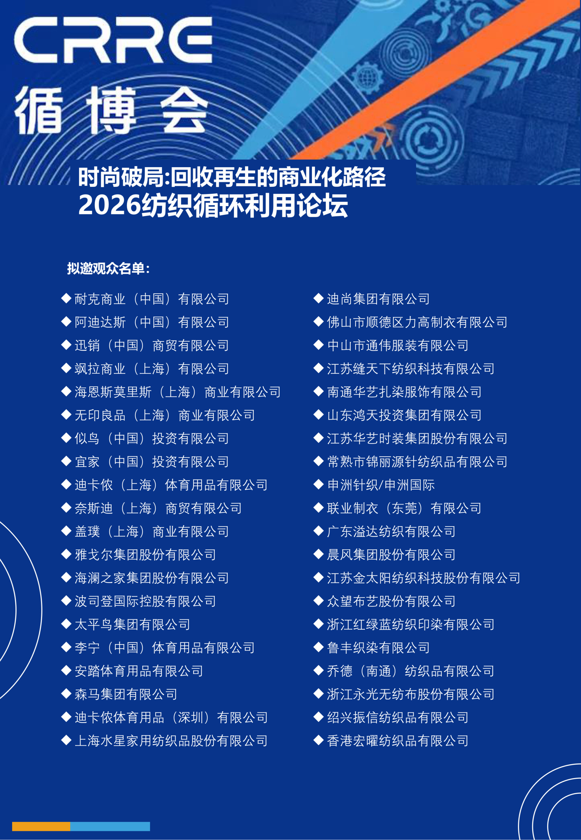 纺织循环利用论坛