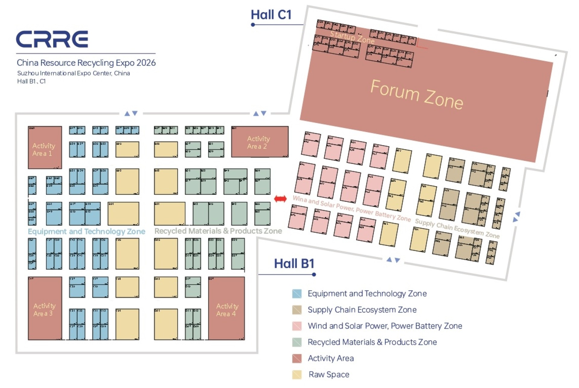 Resource Recycling Exhibition Zones: Four Core Zones Showcasing the Complete Circular Ecosystem